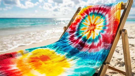 personalized printing beach towels with tie dye techniques