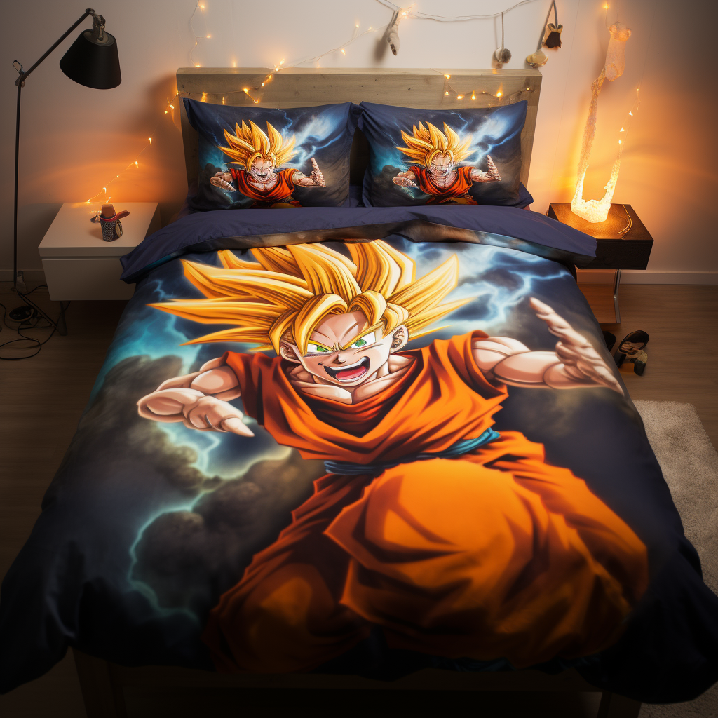 Amazon.com: Klekyes 3PCS Anime Bedding Set,Anime Comforter Duvet Cover Set  Twin Full Queen King Size Quilt Cover for Kids Teens Bedroom Decoration  (Color 2, King102 x90) : Home & Kitchen