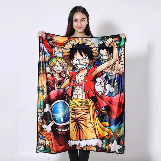 one piece printing thick fleece blankets