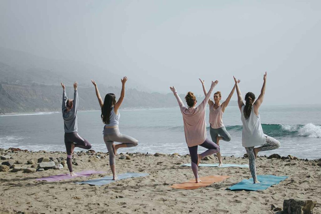 outdoor yoga mats