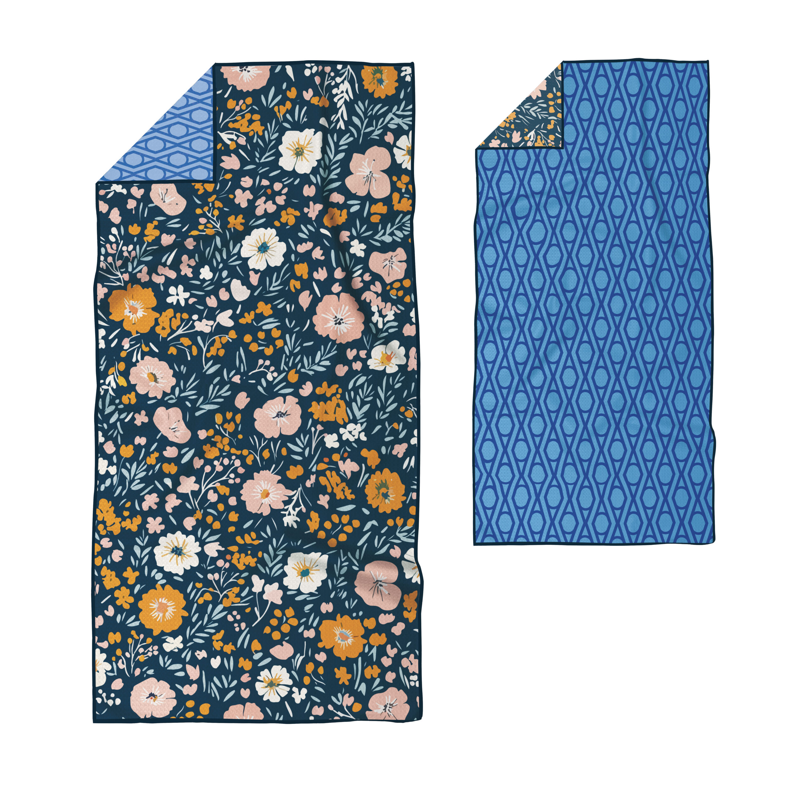 Dark Floral Pattern Pink Orange