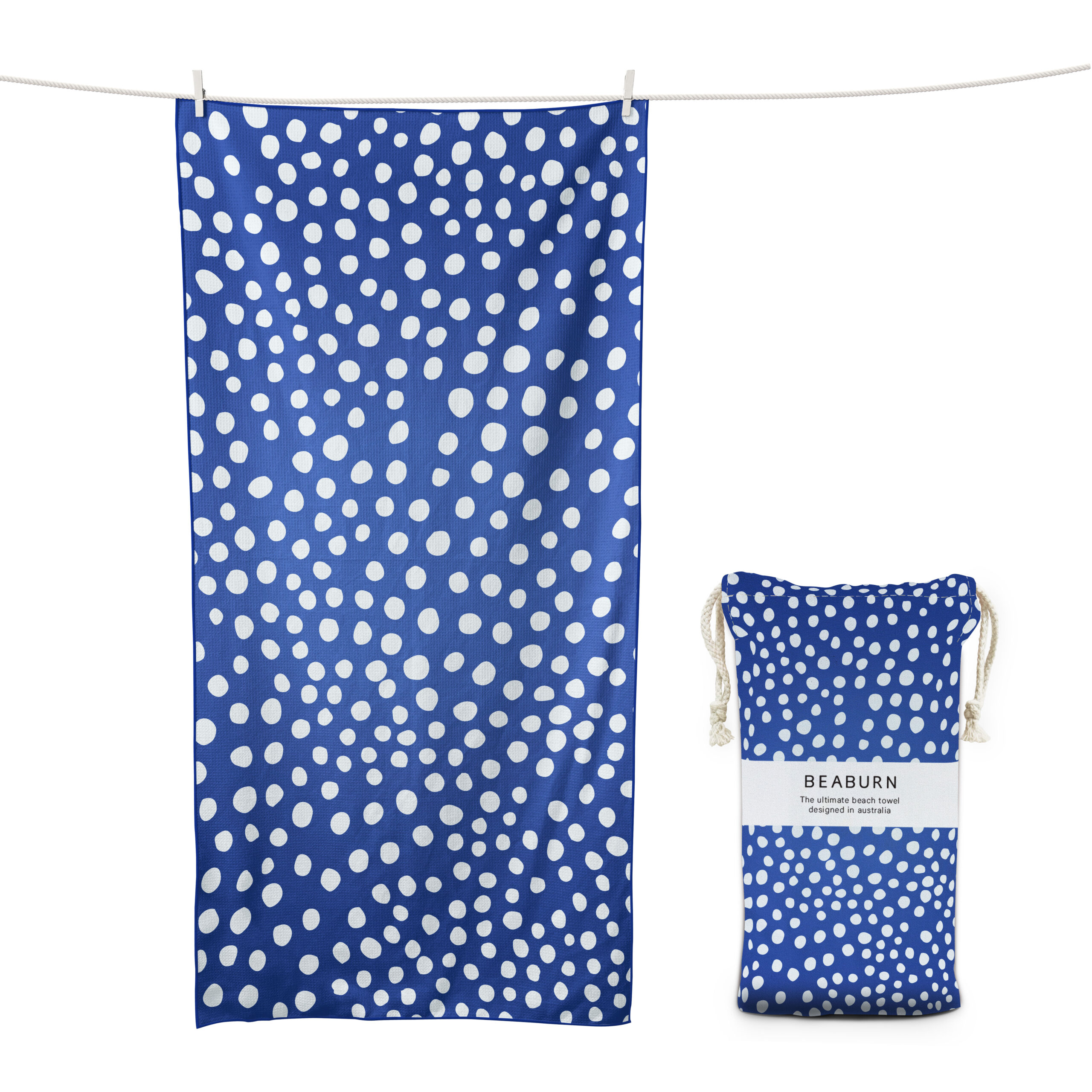 Blue White Polka Dot