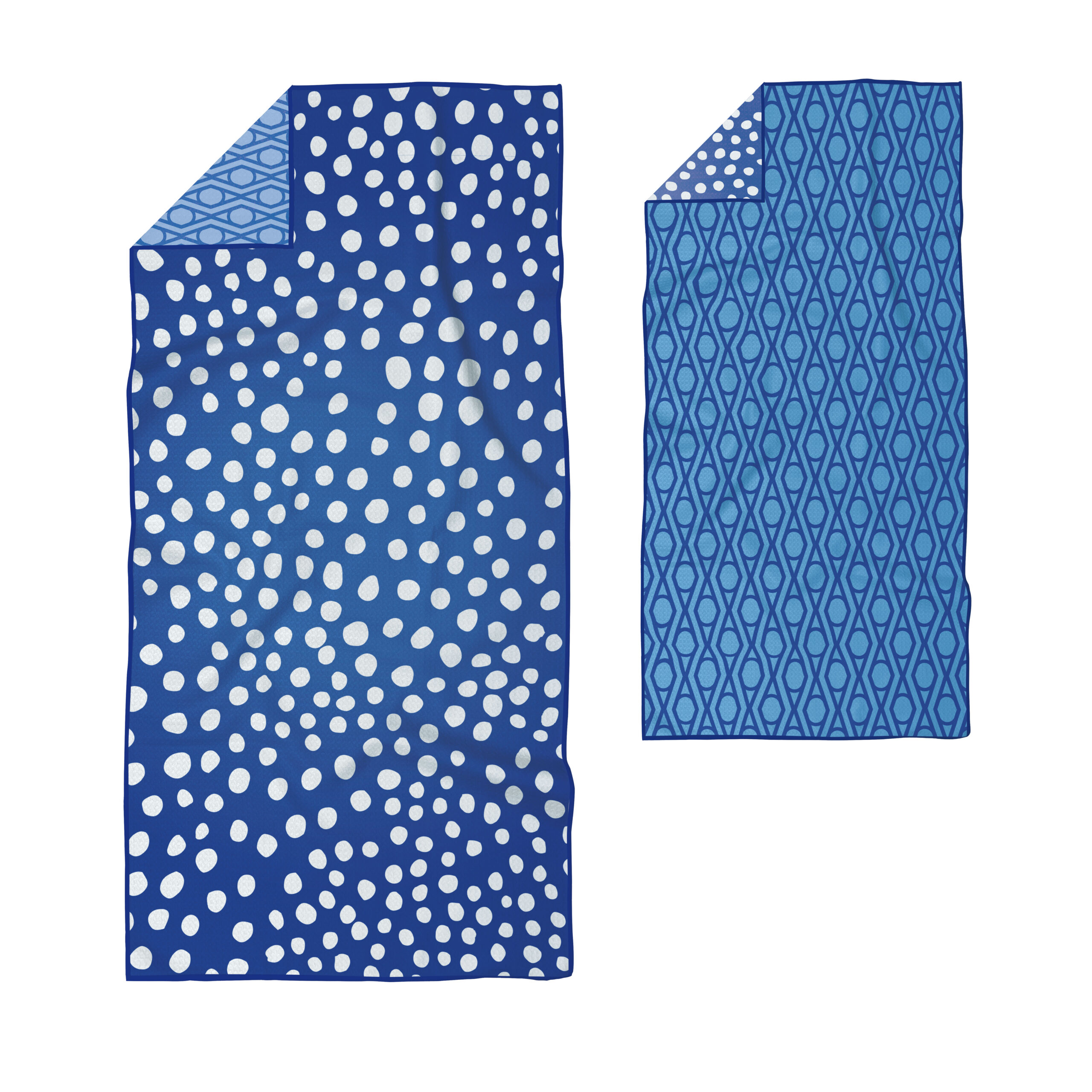 Blue White Polka Dot