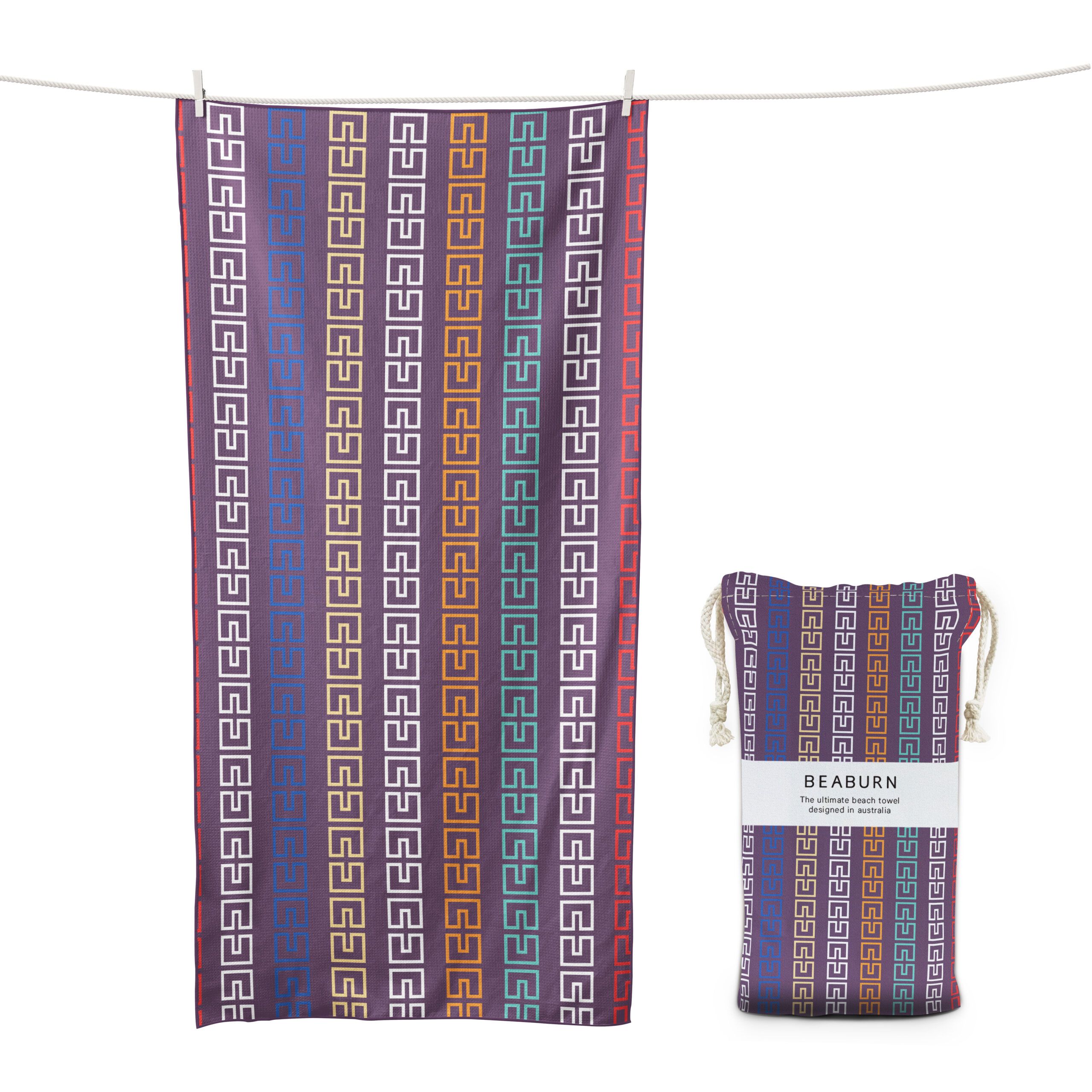 Elegant Purple Chain Geometric