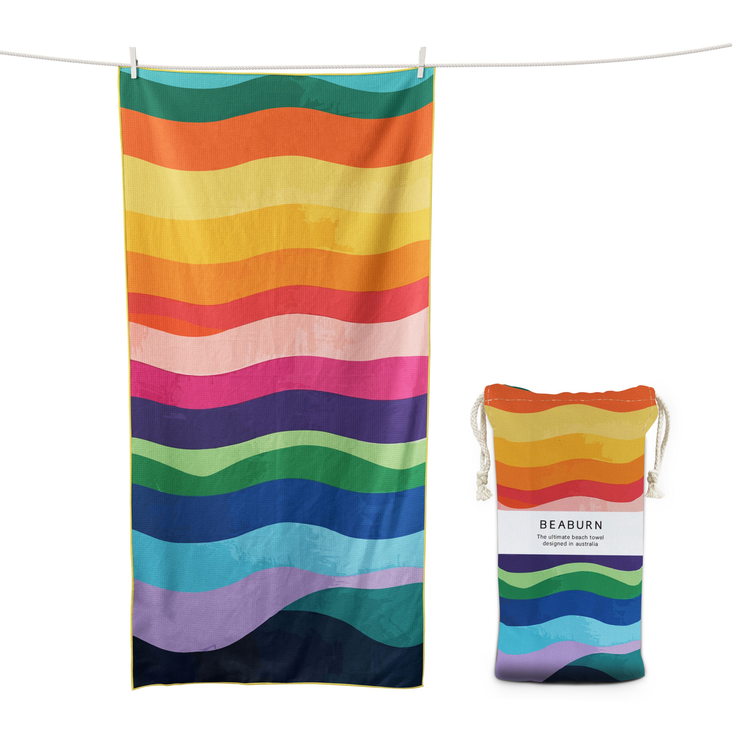 Colorful Abstract Stripes Wave