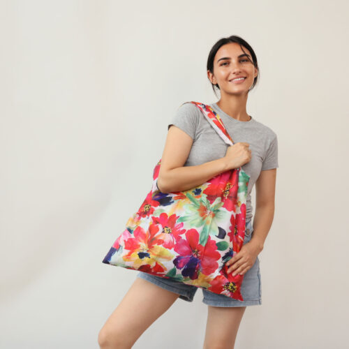 Bold Blossom Paradise Shopping Bags