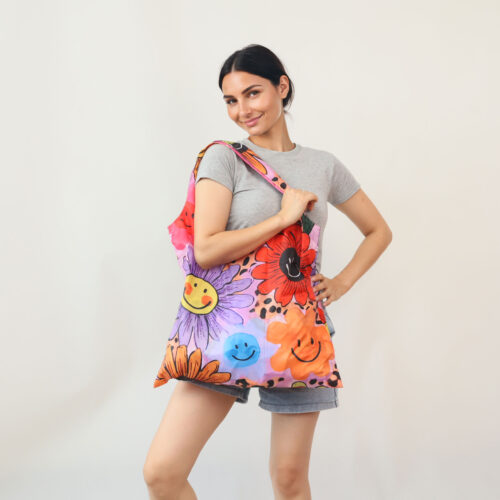 Smiley Garden Cheer Shopping Bags