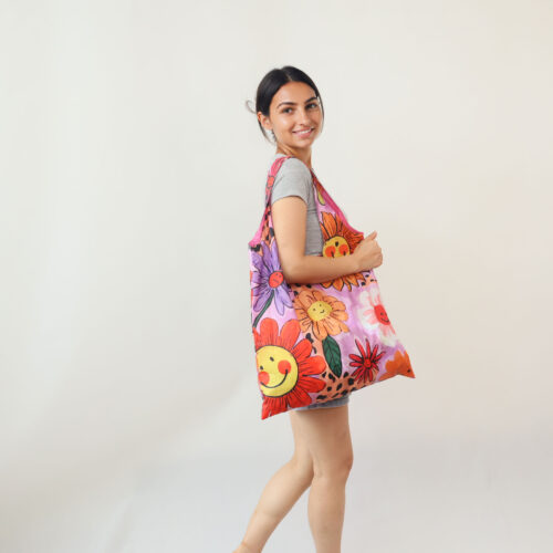 Smiley Garden Cheer Shopping Bags