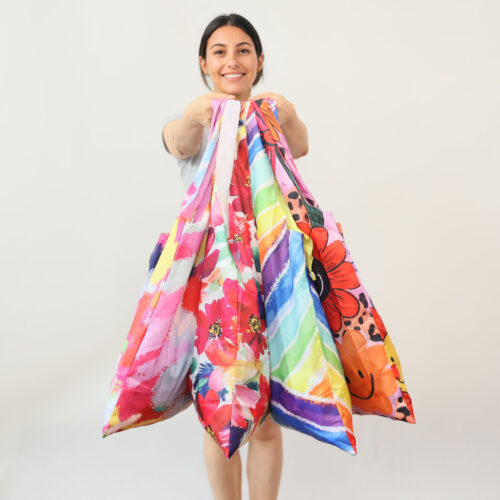 Floral Watercolor Shopping Bag Set