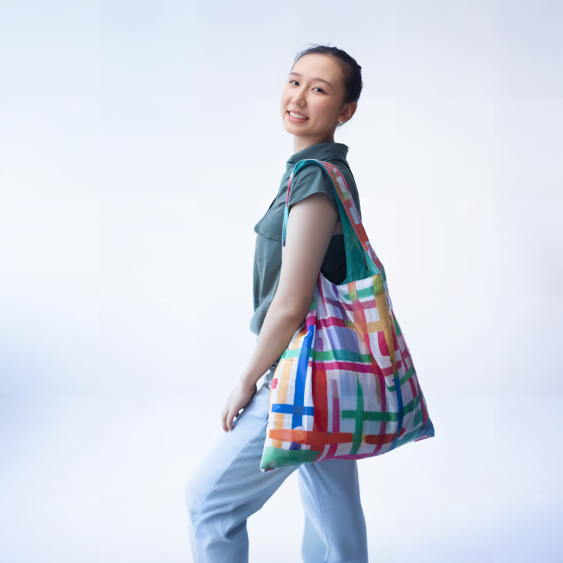 Maze Grid Pattern Foldable Bags