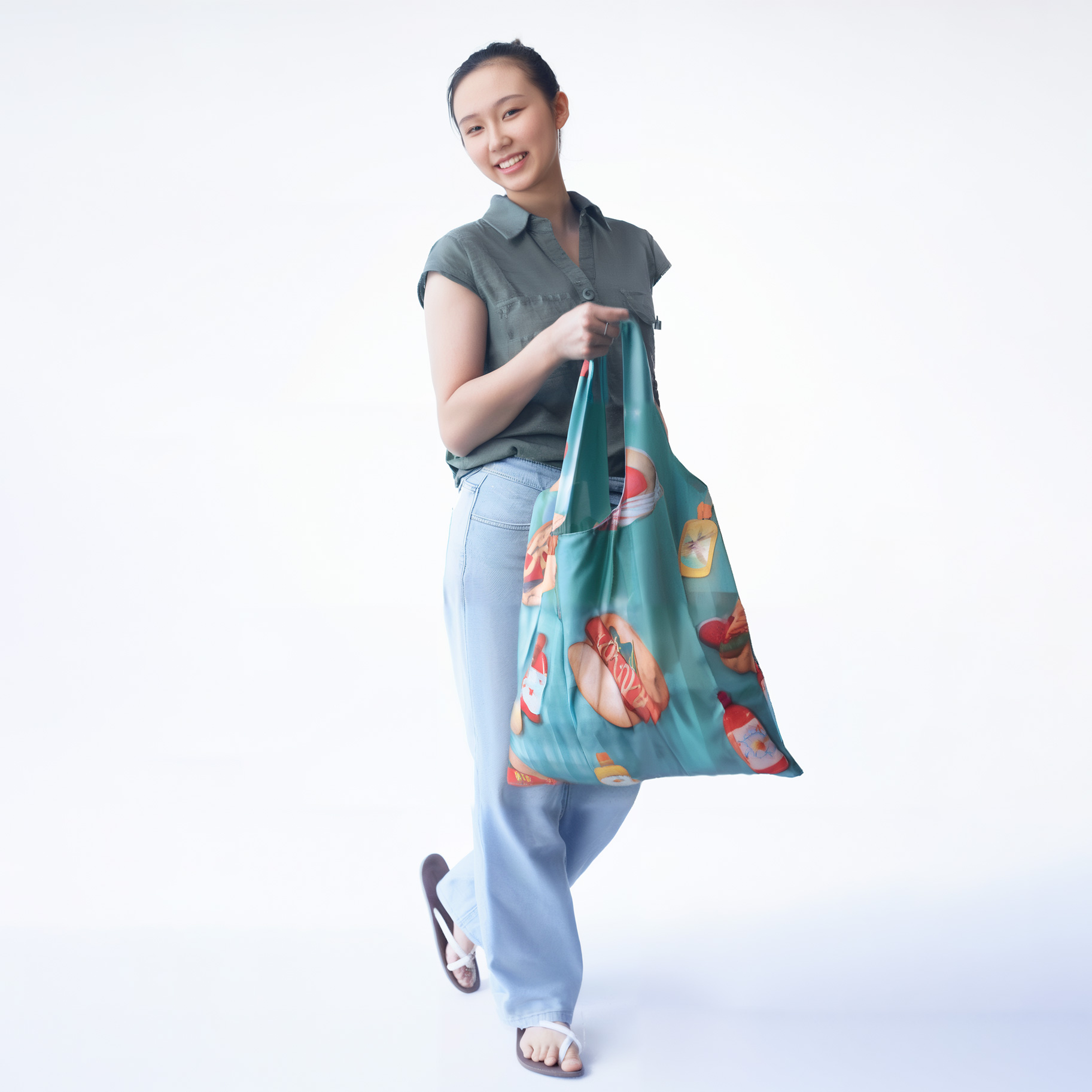 Barbecue Playful Fiesta Eco Shopping Bags