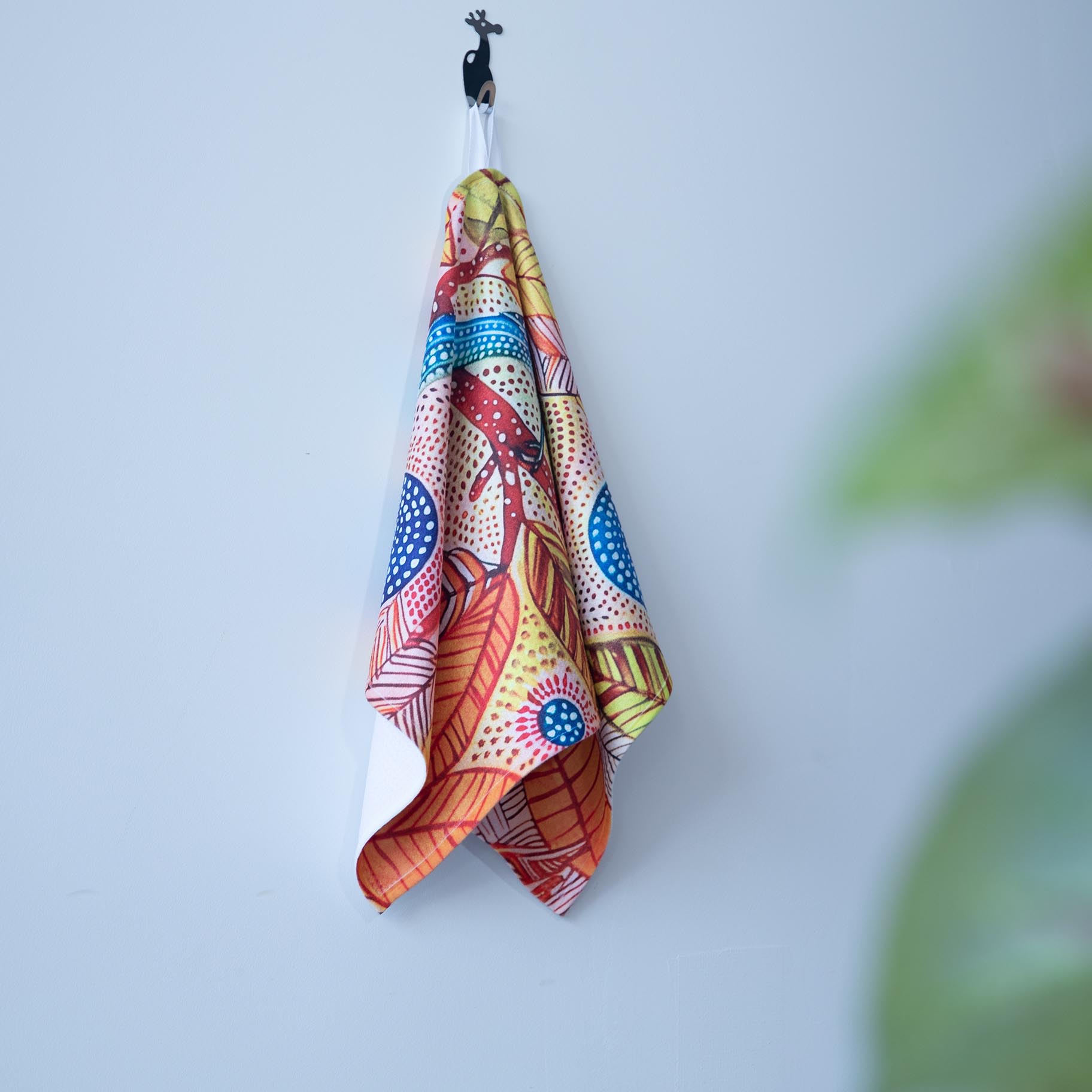 Vibrant Blue Bird Tea Towels