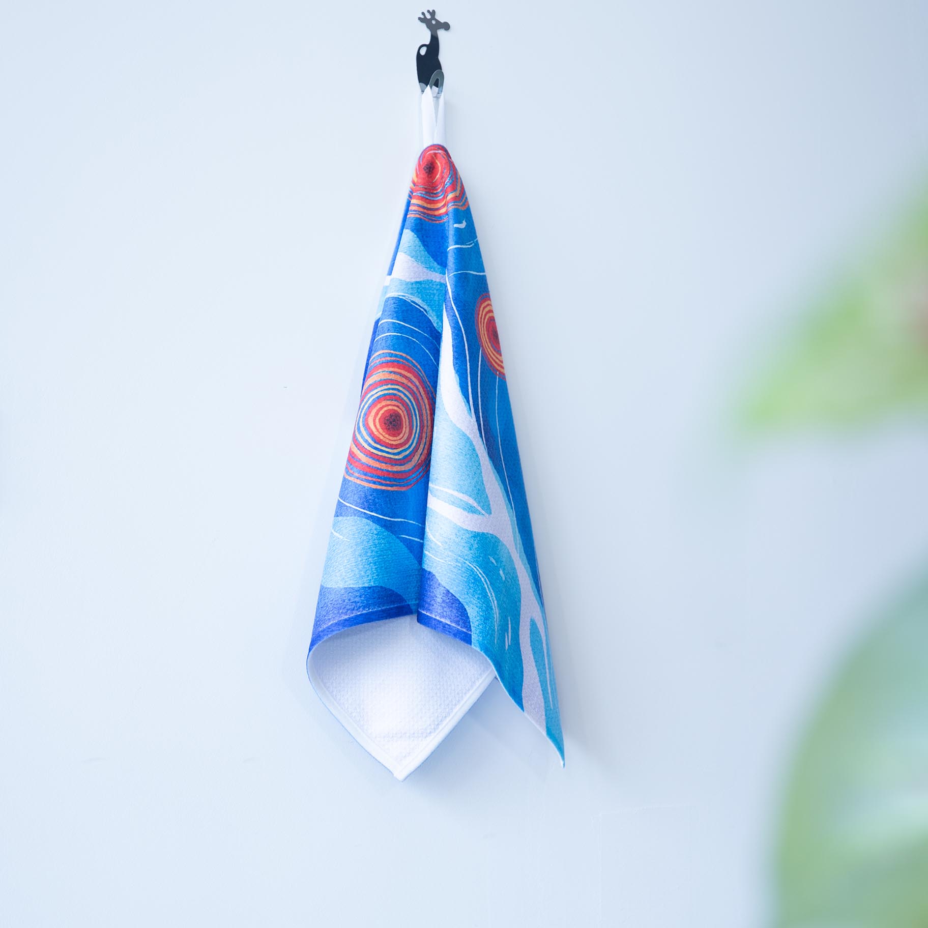 Blue Ocean Swirl Tea Towels