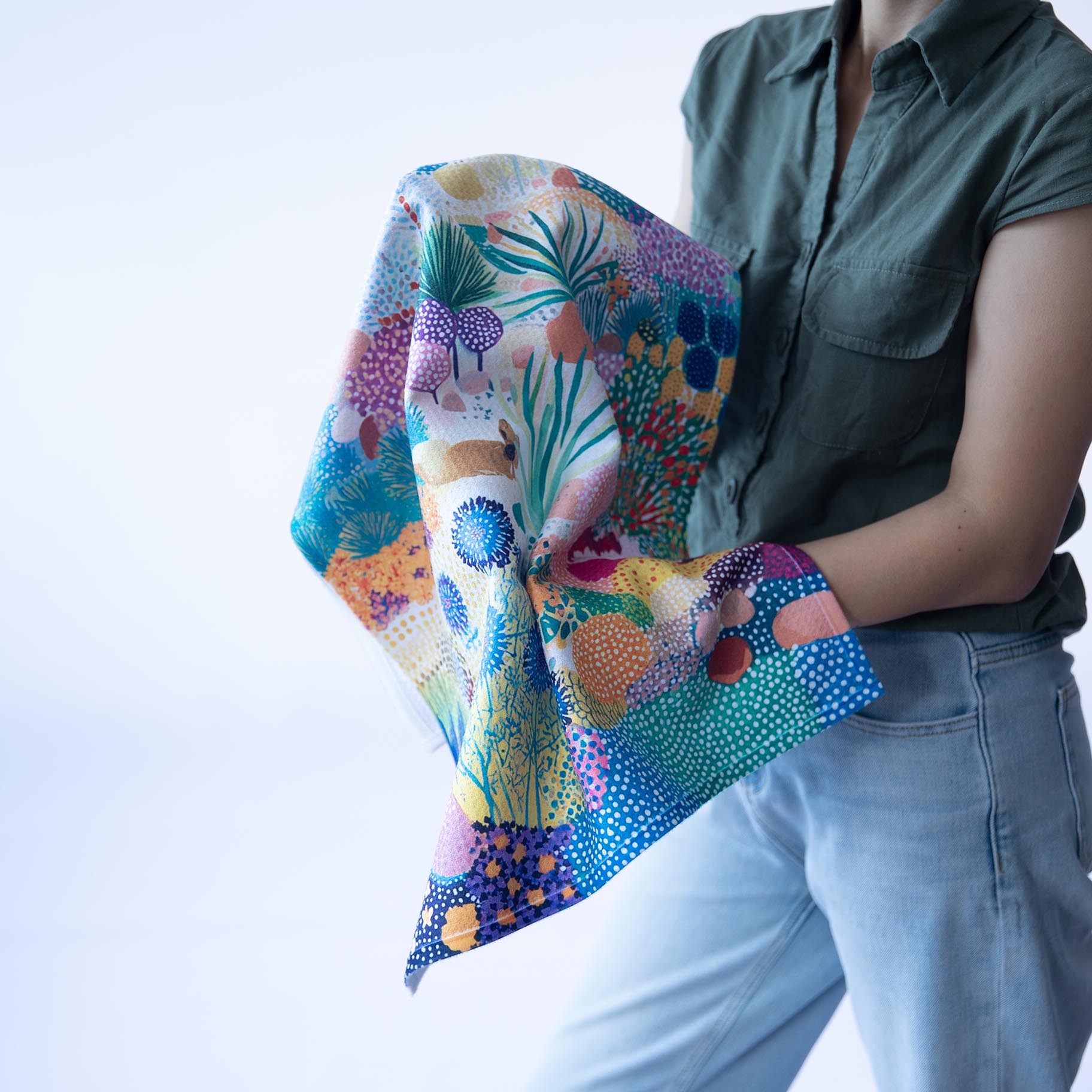 Tropical Dream Garden Kitchen Towels