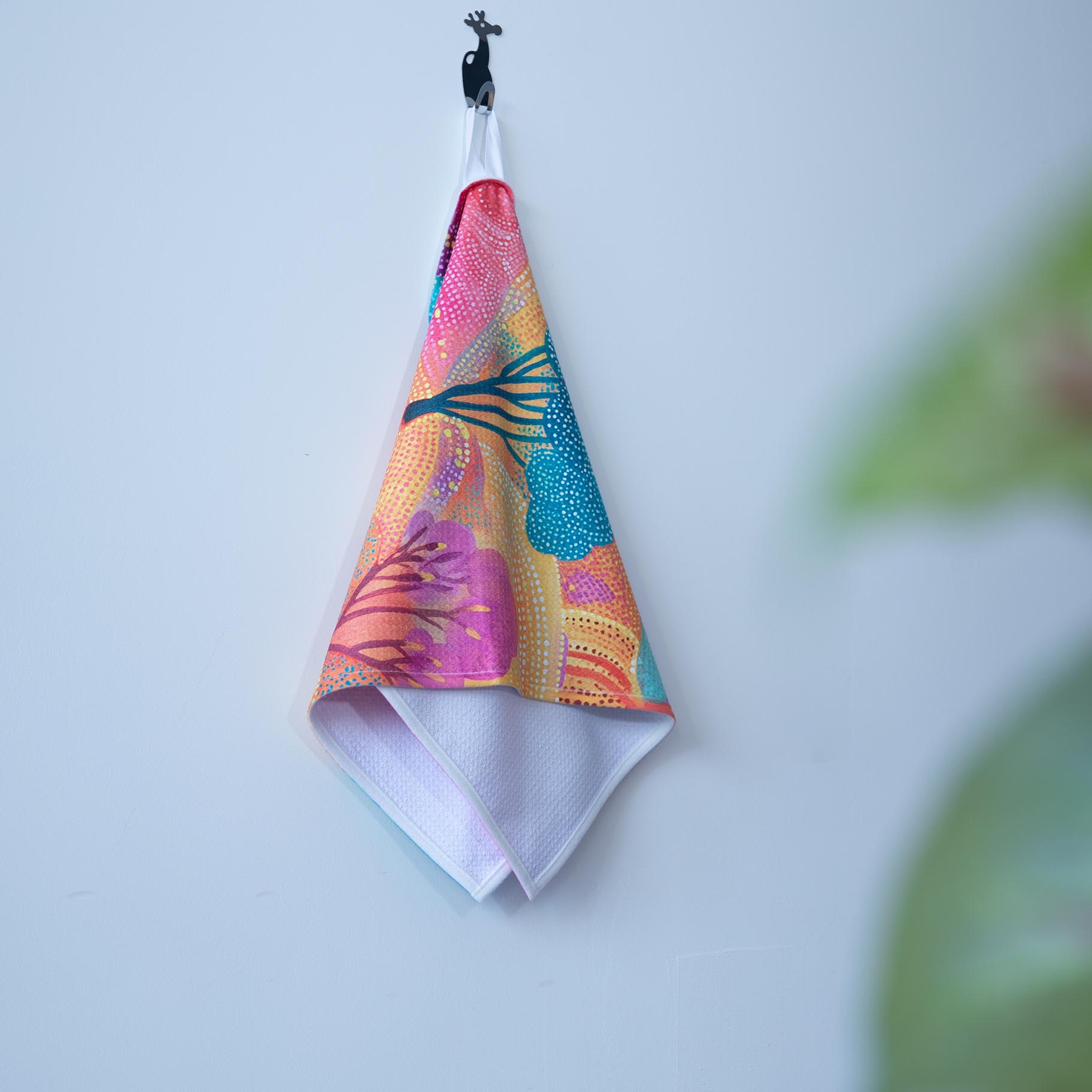 Pastel Hillside Tree Tea Towels