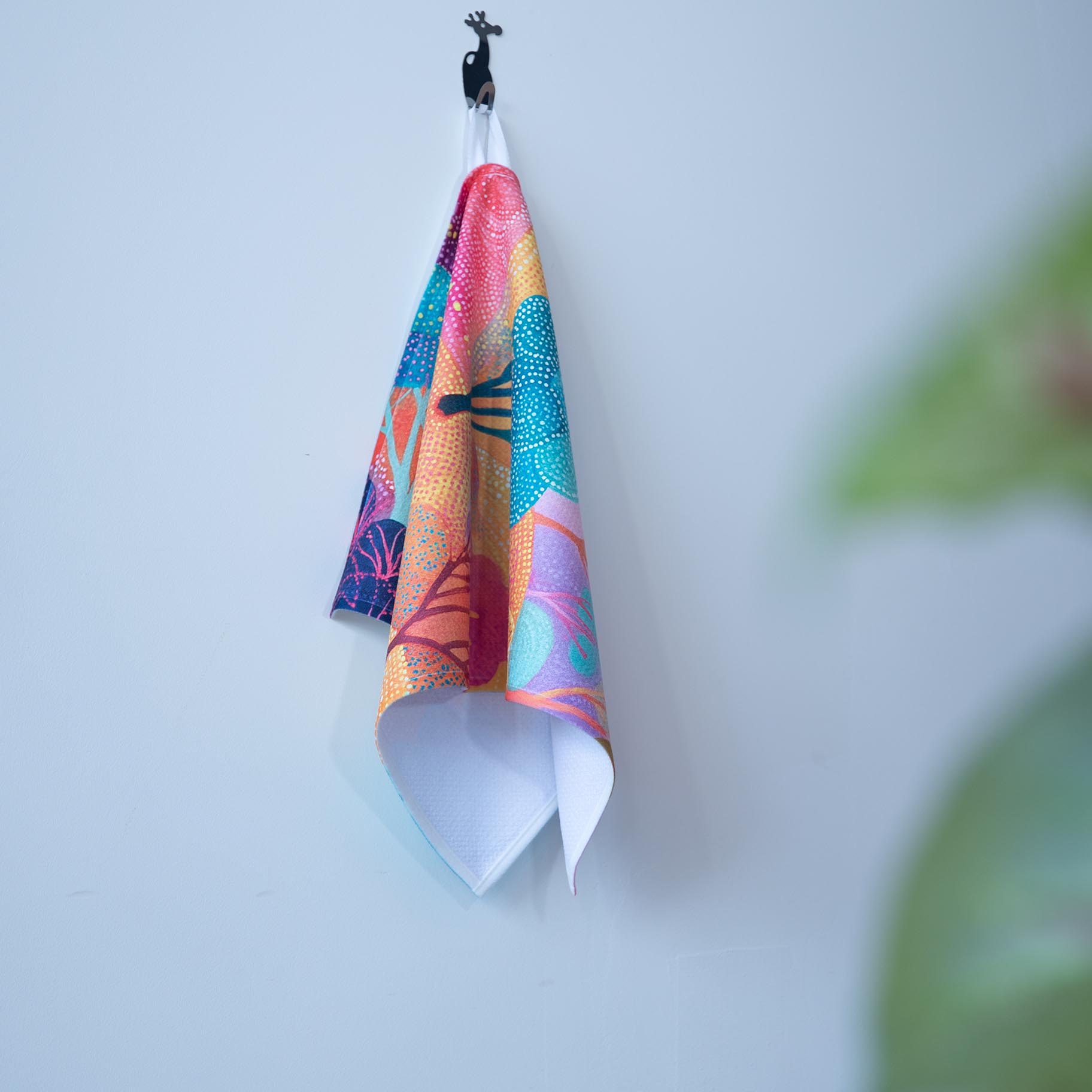 Pastel Hillside Tree Tea Towels