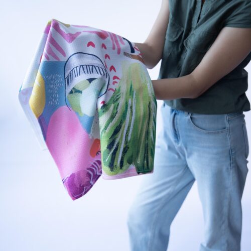 Hearty Veggie Collage Bar Towels