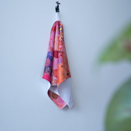 Abstract Circles Pastel Kitchen Towels