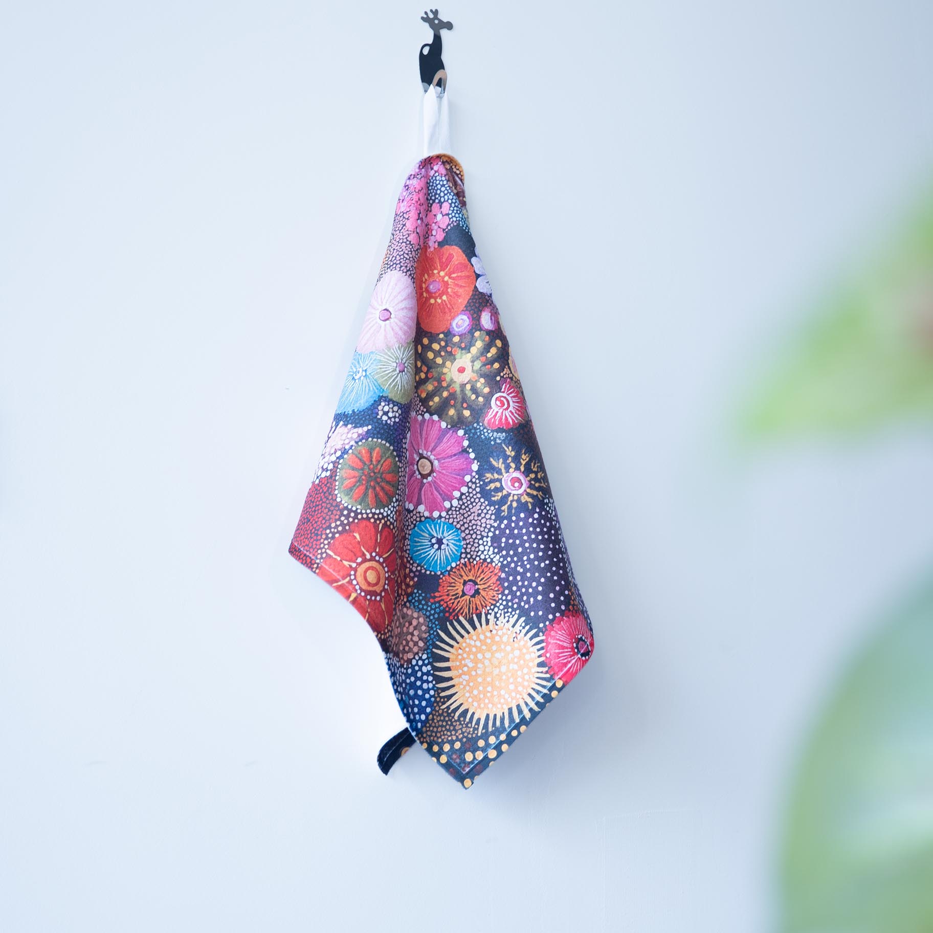 Vibrant Floral Explosion Bar Towels