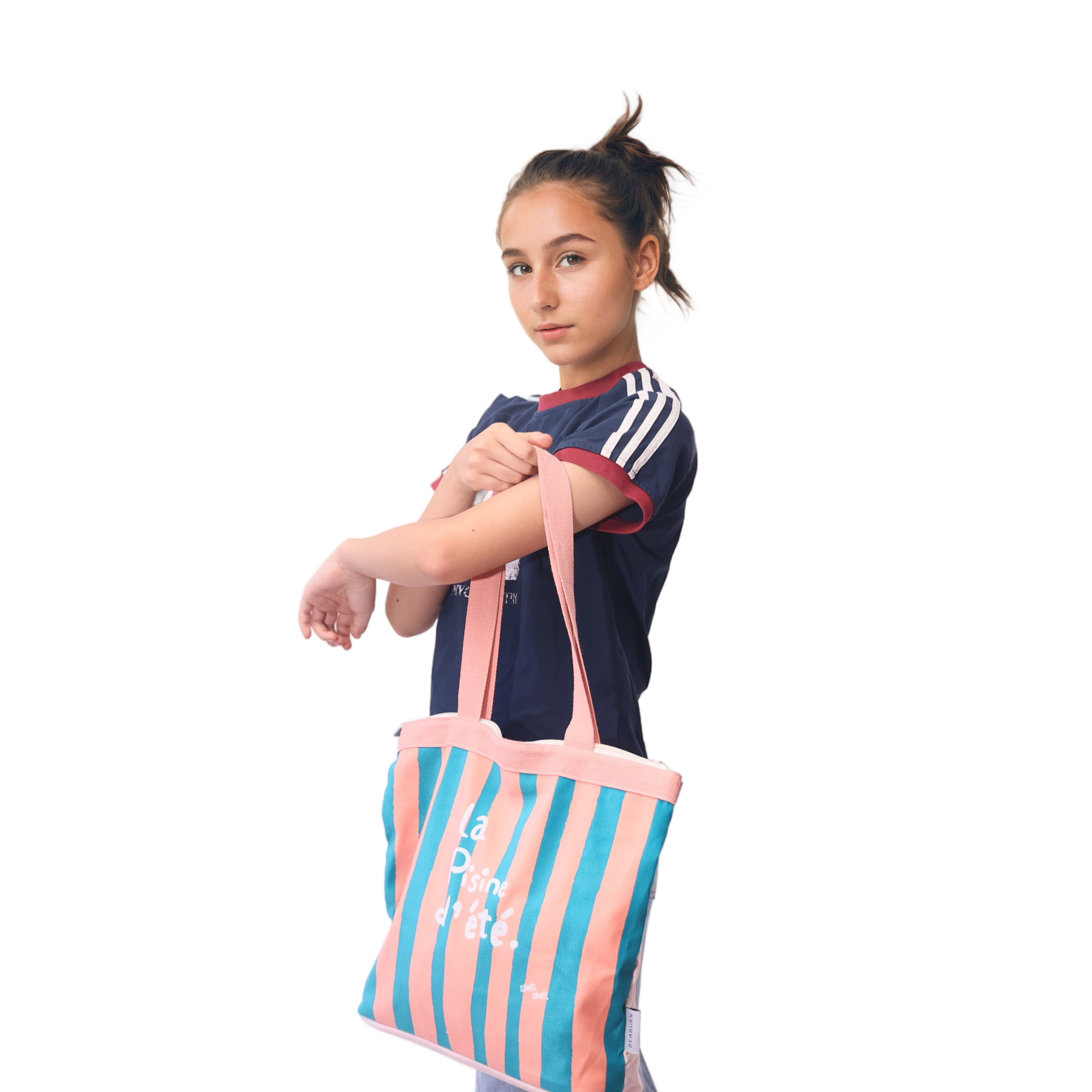 Ocean Breeze Stripes Tote Bag