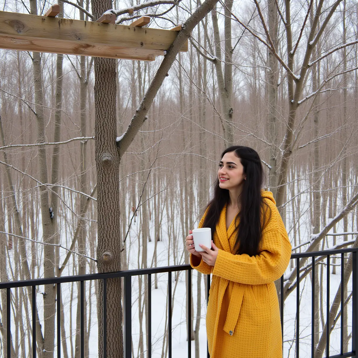 Bright Yellow Waffle Bath Robes