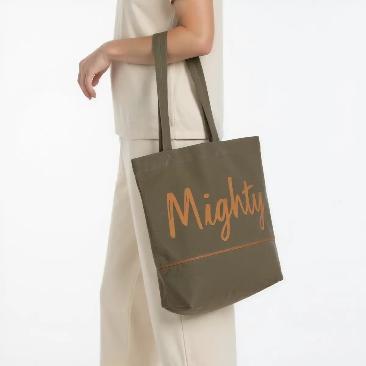 Vintage Olive Custom Canvas Tote