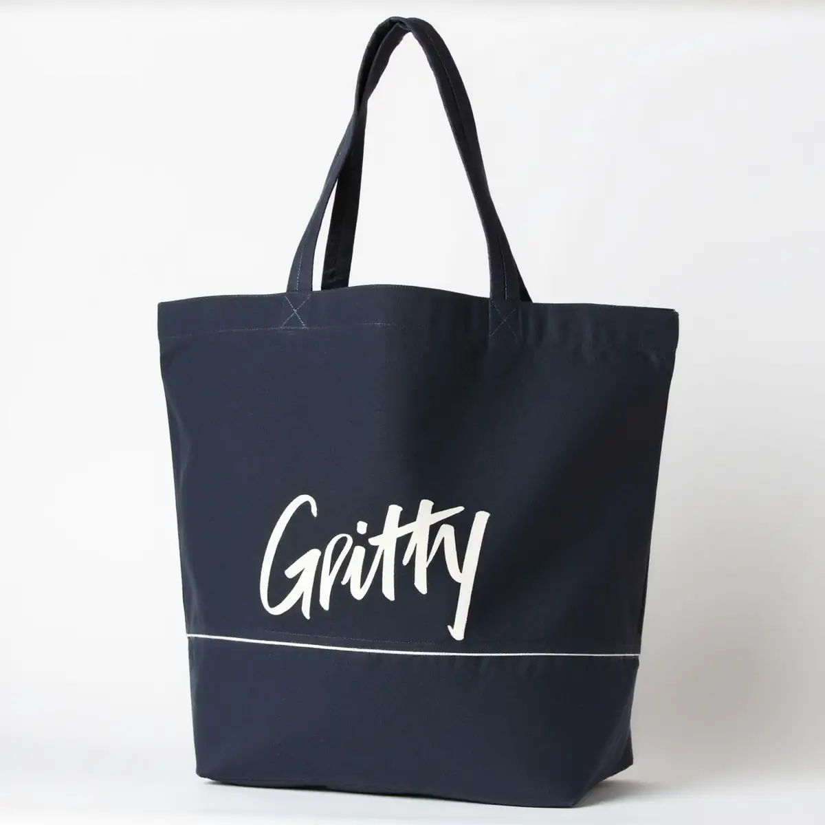 Urban Denim Blue Signature Canvas Tote Bag