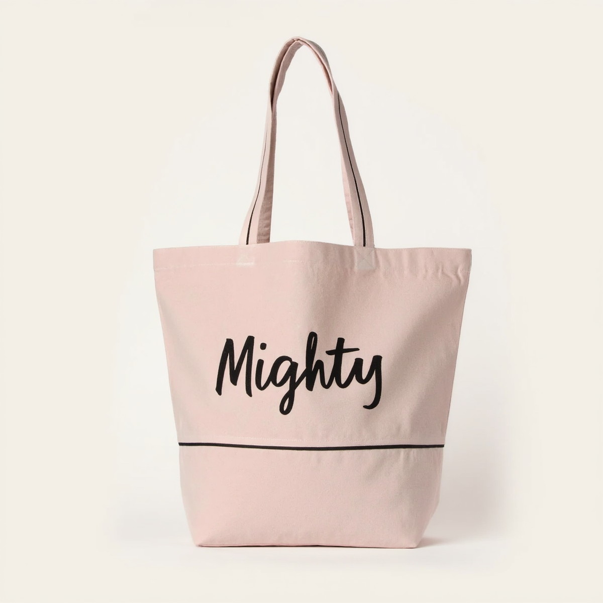 Elegant Lotus Pink Personalized Canvas Tote