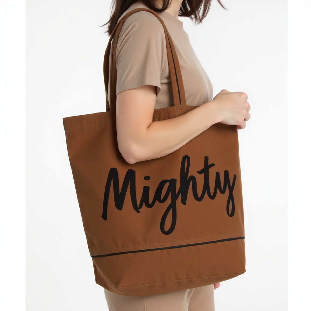 Classic Brown Monogram Custom Canvas Tote